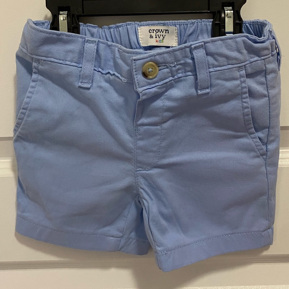 Boys Light Blue Crown & Ivy Shorts Size 2T!